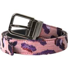 Herre - Multifargete Belte Dolce & Gabbana Multifarget Jacquard Skinnbelte Multicolor