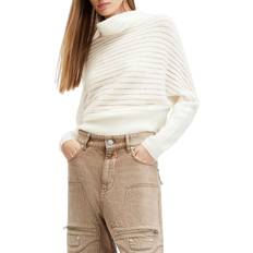 Roll Neck Jumper - White Jumpers AllSaints Wool-Blend Ridley Sweater white