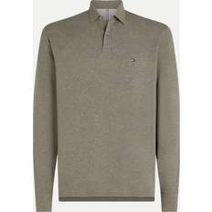 Tommy Hilfiger Grøn Polotrøjer Tommy Hilfiger Long Sleeve Regular Polo Shirt UTILITY OLIVE HEATHER