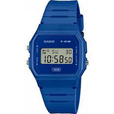 Casio F-91 Series Digital 38.2mm Blue Watch