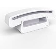 ePure Iconic weiß Einfach zu bedienendes schnurloses DECT-Design-Telefon, mit Freisprechfunktion und Schutz vor unerwünschten Anrufen