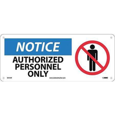 Workplace Signs on sale NMC SA135R Notice Authorized Personnel Sign