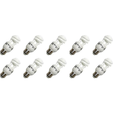 Fluorescent Lamps on sale GE case of 10 42171 T3 Spiral CFL Self-Ballasted Medium Screw E26 Base 40 watt equivalent Cool White 9 watts 520 lumens Compact