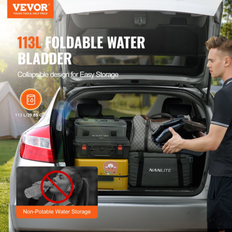 VEVOR Outdoor Equipment VEVOR Vevor portable water storage bladder 29.9 gal pvc collapsible water tank black