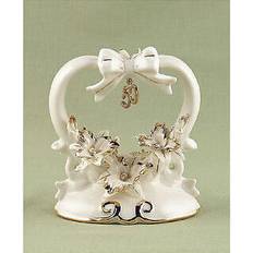 Beige Baking Decorations Paul Hewitt 50th Anniversary Porcelain Top Cake Decoration