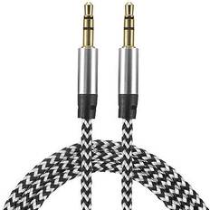 Cables Uxcell 2pcs 3.5mm Nylon Aux Cable 3ft