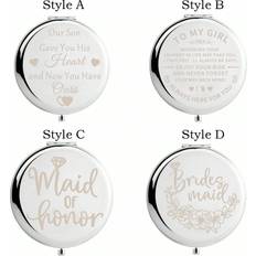 Shein pc Bride Tribe Gift Compact Mirror Bridesmaid Wedding Bachelorette Party Gift Maid Of Honor Makeup Mirror
