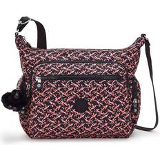 Multikleur Schoudertassen Kipling Crossbody Tas Gabbie Dancing Bouquet Prints Gemiddeld Vrouw 100% Recycled Polyester