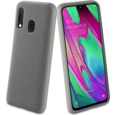 Muvit Case Samsung Galaxy A40 Bambootek Silicone Cover Grau