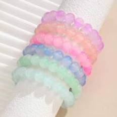 Barn Armband Shein 1pc Fashionable Delicate Crystal Stone Beaded Bracelet For Girls Sweet Jade Jewelry For Daily Wear