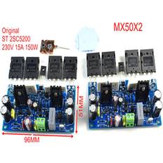 2pcs dual-channel 200w8r mx50x2 single-ended quasi-complementary amplifier board Green