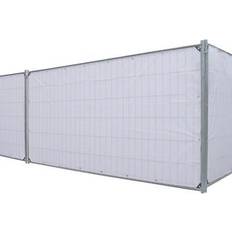Lattenzaun Noor Bauzaunplane profi 140gr/m² weiß garten plane uv-stabilisiert, beidseitig besch