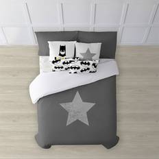 Batman Nordisk Batman Duvet Cover 240 x 220 cm Påslakan Multifärgad, Grå (240x220cm)