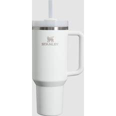 Dishwasher Safe Cups & Mugs Stanley Quencher H2.0 FlowState Tumbler 1.2L Weiss Frost Thermobecher