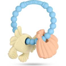 Vicloon Baby Teething Toy, Silicone Teether, Crab Baby Teether Toy Teether Chew Toy, Easy to Hold and Clean, Teething Toy for Boys and Girls Silicone