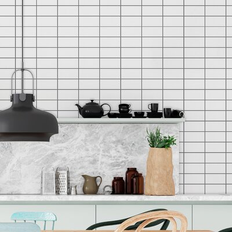 6" 12" Gel Peel & Stick Subway Tile 11.9 D Gel