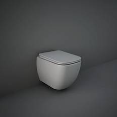 RAK Ceramics Feeling Wall Hung Rimless Toilet with Seat Grey MP13503AGRY