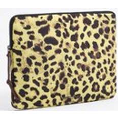 Yellow Sleeves Bimba Y Lola Animal nylon 13.5" laptop sleeve ANIMAL PRINT YELLOW