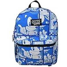 Bags BioWorld Sold by: Characternjoy, Sonic The Hedgehog Full Size 16 All Over Print Backpack