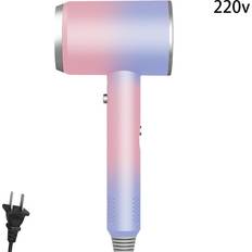 Hairdryers Dinamr Pink Tshaped Dryer Hair Gradient Powderpurple Highpower Household Use 220v