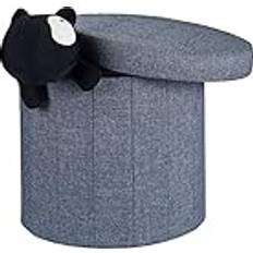 Grau Sitzhocker Relaxdays + Pouf Sitzhocker