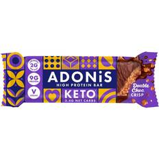 Adonis Double Chocolate Crisp Keto High Protein Bars 16x45g