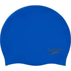 Best Swim Caps Speedo Simple Silicone Cap for Adults Blue