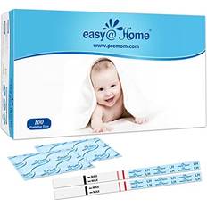 Easy Home 100 x Ovulation Test Strips, Fertility Tests Ovulation Predictor Kit, Powered by Premom Ovulation Predictor iOS and Android App, 100LH