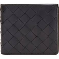 Bottega Veneta Wallets Bottega Veneta Intrecciato Leather Bifold Wallet - BLACK