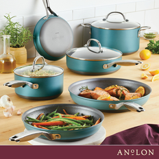 Anolon Cookware Sets Anolon 9-Piece Hard Anodized Cookware Set with lid