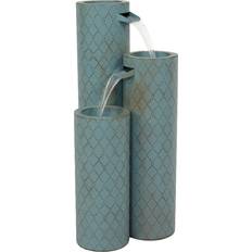 Garden Decorations Sunnydaze Decor Moroccan Trellis 3-Column Zinc Fountain