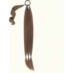 Shein Braid Ponytail Extension Light Brown Hair Extensions Ponytail With Tie Straight Sleek Wrap Around
