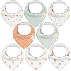 Multicolored Accessories Keababies Bibs 8-Pack Organic Baby Bandana Drool for Boys and Girls, Wilderness Organic Cotton Maisonette