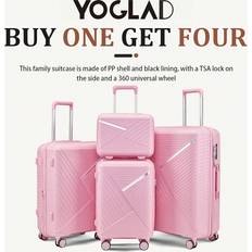 Shein Yoglad Luggage Sets Four Expandable Durable