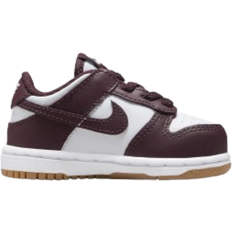 Basketball Shoes Nike Dunk Low TD - White/Gum Light Brown/Burgundy Crush