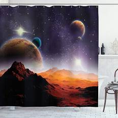 Ambesonne Galaxy shower curtain solar