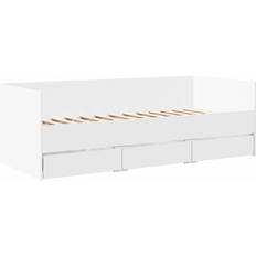 VidaXL Sofá Cama Sofás vidaXL Engineered Wood White Sofá 203cm Sofá 2 Plazas