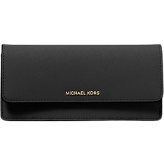 Michael Kors Jet Set Large Saffiano Leather Snap Front Wallet - Black