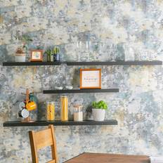 Harbour Housewares Modern Floating Wall Shelf