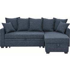 Ebern Designs Corintha Dark Blue Sofa 89.5" 3 Seater