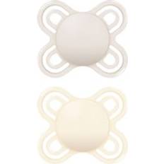 Pacifiers Mam Perfect 0-2m Soother 2 pack Beige Natural