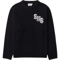 Polyamide - Unisex Sweaters SNS Boucle Knit Crewneck - Black