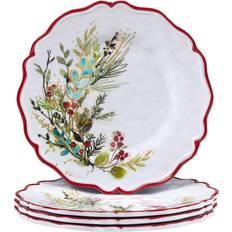 Certified International Christmas Gatherings Dessert Plate 9" 4