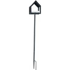 Métal Ornements de jardin Homescapes Black Standalone Metal Bird 1.3m