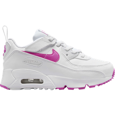 Nike Boys Running Shoes Nike Air Max 90 EasyOn PSV - White/Laser Fuchsia