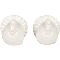 Apto para Congelador Molinillos de especias Vietri Pietra Tacchino Figural Molinillo de pimienta, Molinillo de sal 2pcs 7cm