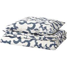 Baumwolle Bettwäsche Ikea Ekpurpurmal Bedding Set 2 Pieces Bettbezug Blau, Weiß (200x140cm)