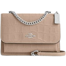 Coach Croc Embossed Klare Crossbody - Silver/Stone