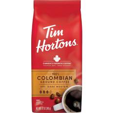 Tim Hortons 100% Colombian Ground Coffee Dark Medium Roast 12oz 1pack