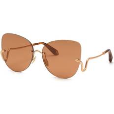 Roberto Cavalli Src062 Rosa Brown/Mirror Gold